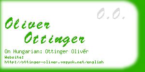 oliver ottinger business card