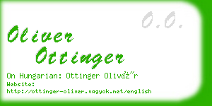 oliver ottinger business card